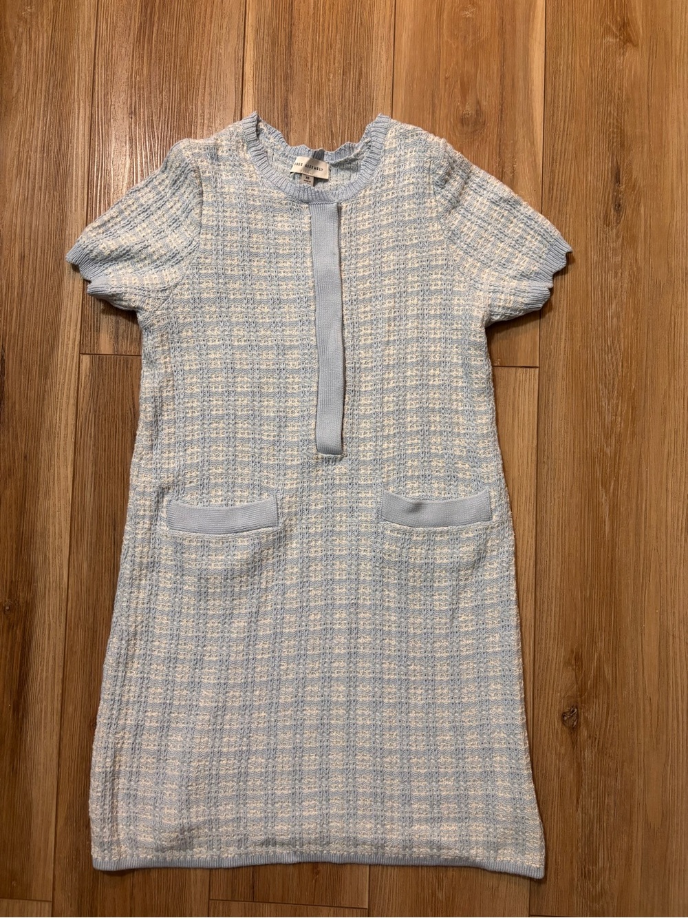 Free Assembly short-sleeve tweed mini sweater Dress XS